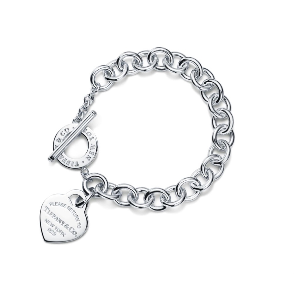 Tiffany & Co. Return to Heart Tag Toggle Bracelet in Sterling Silver